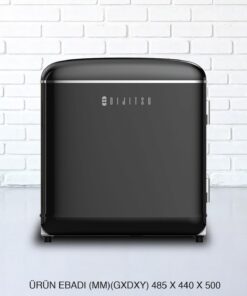 Dijitsu Db80rbl Retro Siyah Mini Buzdolabı - Görsel 7