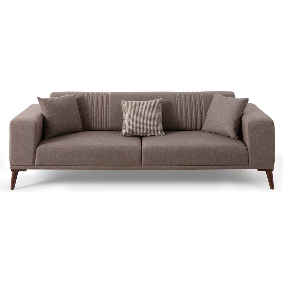 EDSY HOME Regnar 3+3+1 Koltuk Takımı Kahverengi - Görsel 4