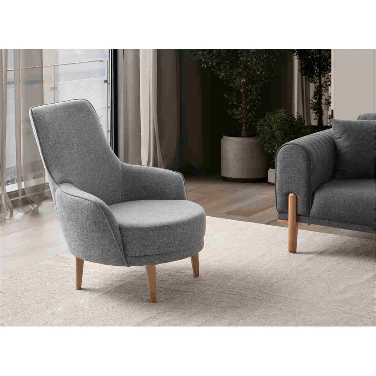 EDSY HOME Galata 3+3+1+1 Koltuk Takımı Antrasit - Görsel 8