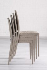 SANDALİE Rattan Large Cappucino Masa Takımı Bahçe&balkon 1 Masa + 6 Sandalye - Görsel 4