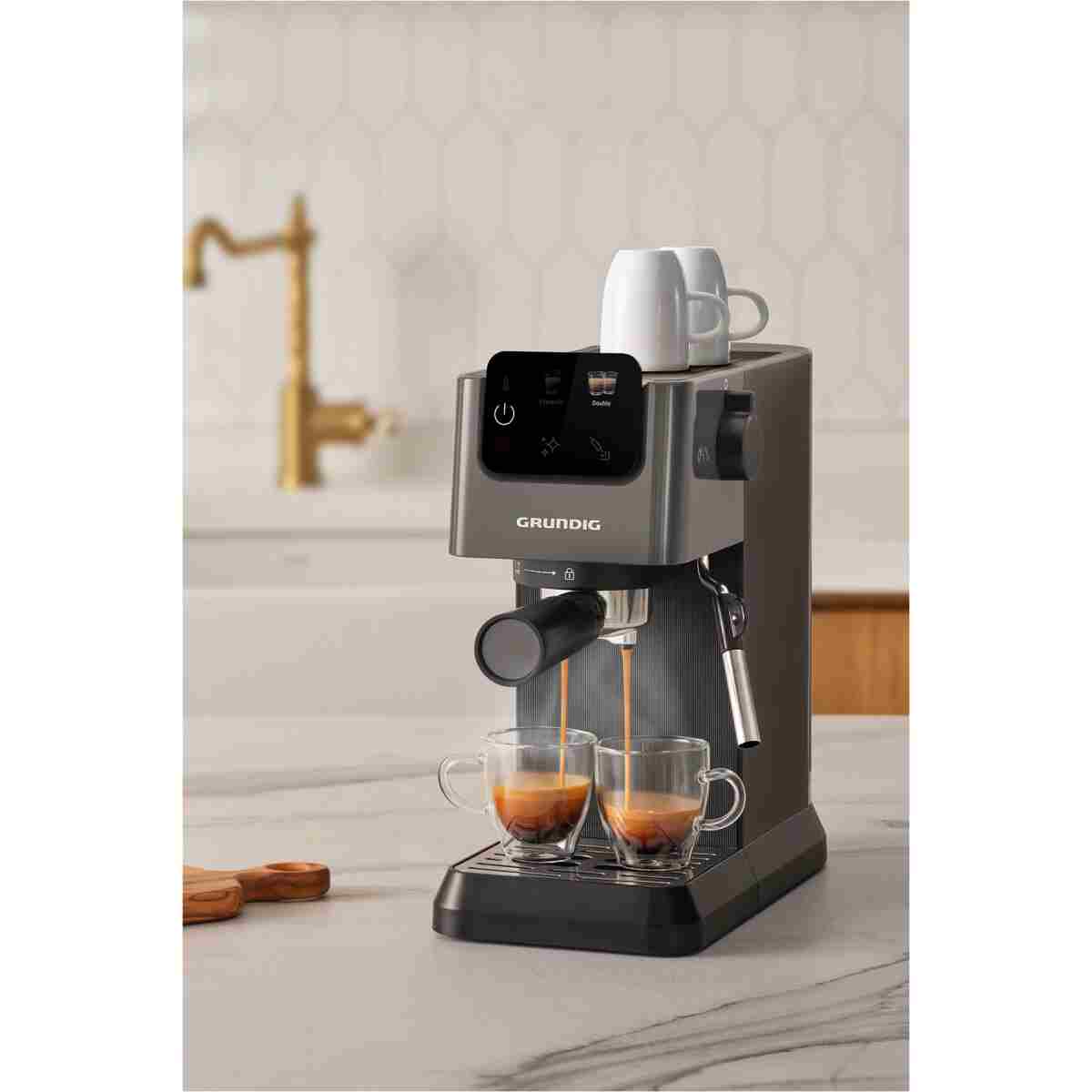 Grundig Delisia Coffee KSM 4330 Süt Köpürtücülü Manuel Espresso Makinesi - Görsel 18