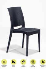 MOBETTO Home Rattan 4 Kişilik Bahçe Balkon Masa Takımı, Rattan Masa Seti ( CAMSIZ ) - Görsel 2