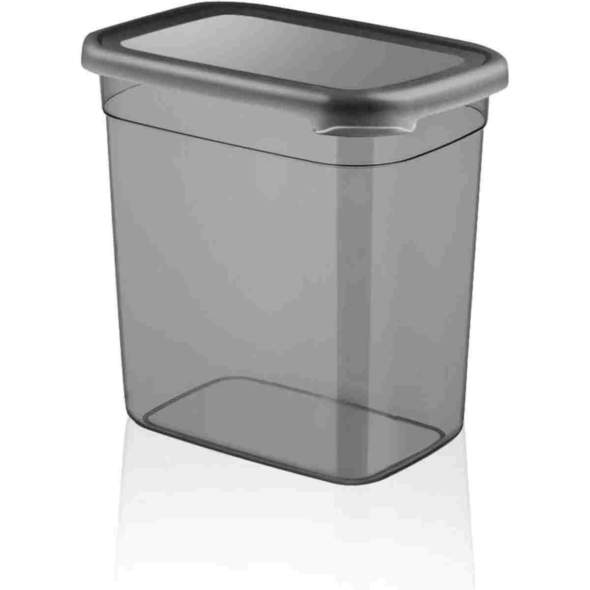 Nandy Home 6 Adet Jumbo Boy Dikdörtgen Saklama Kabı 2000 Ml Antrasit - Görsel 4