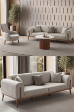 EDSY HOME Riva 3+1 Koltuk Takımı Antrasit - Görsel 9