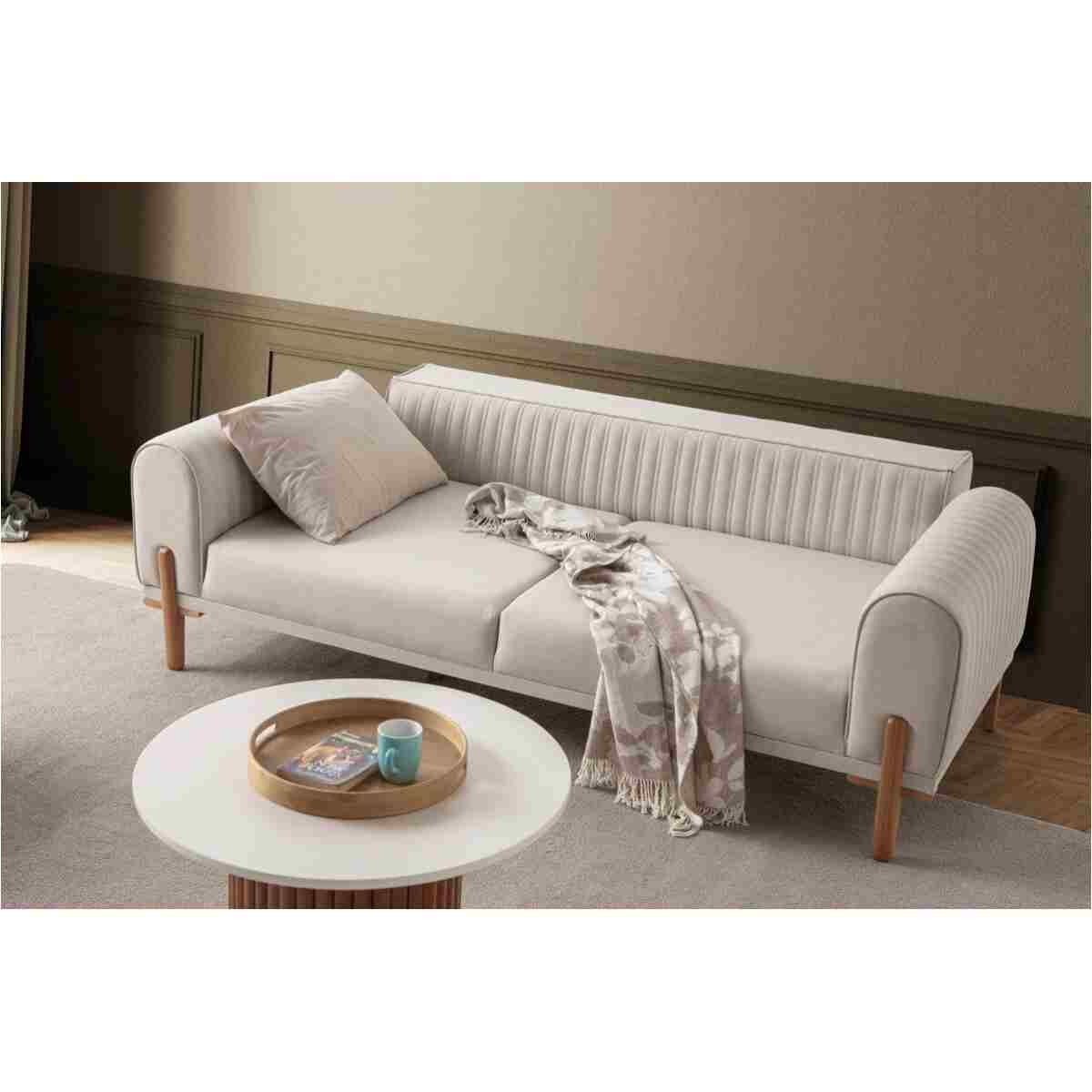 EDSY HOME Galata 3+3+1+1 Koltuk Takımı Krem - Görsel 3