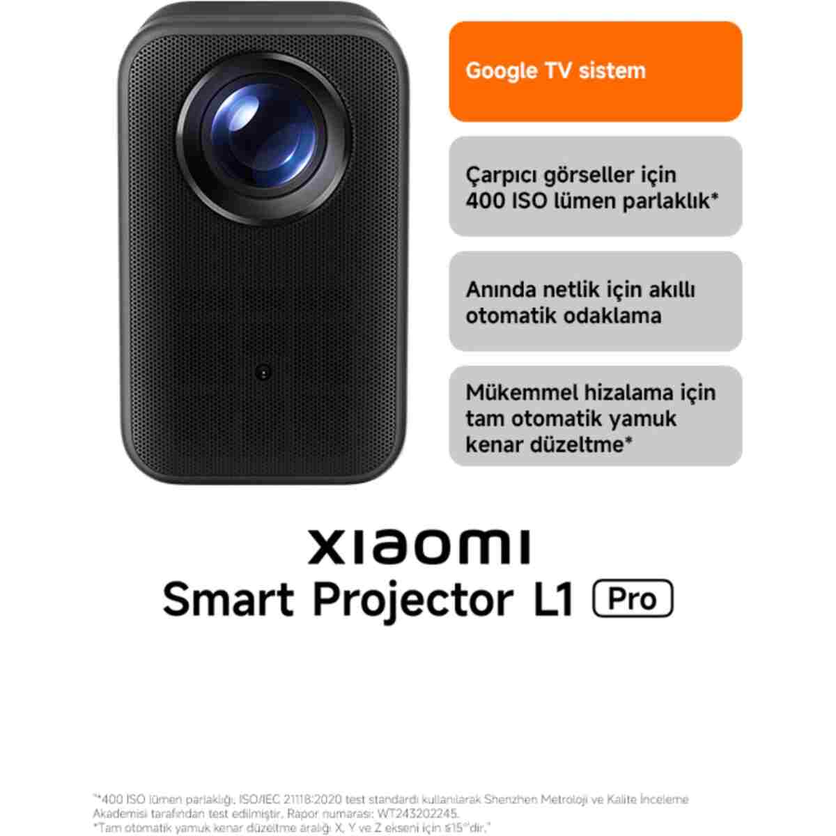Xiaomi Smart Projector L1 Pro Projeksiyon - Görsel 17