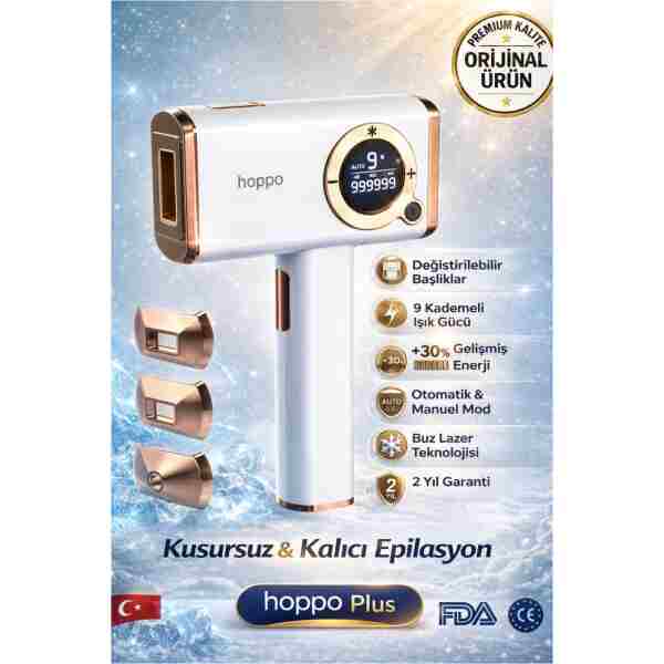 hoppo Ipl Buz Lazer Epilasyon Cihazı Plus 999.999 Flas Atım