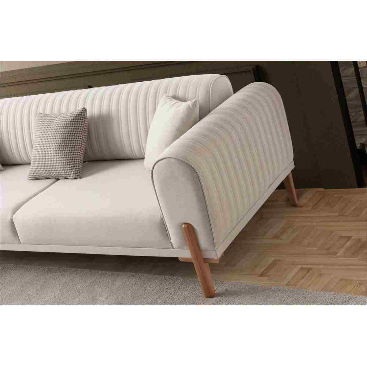 EDSY HOME Galata 3+3+1+1 Koltuk Takımı Krem - Görsel 7