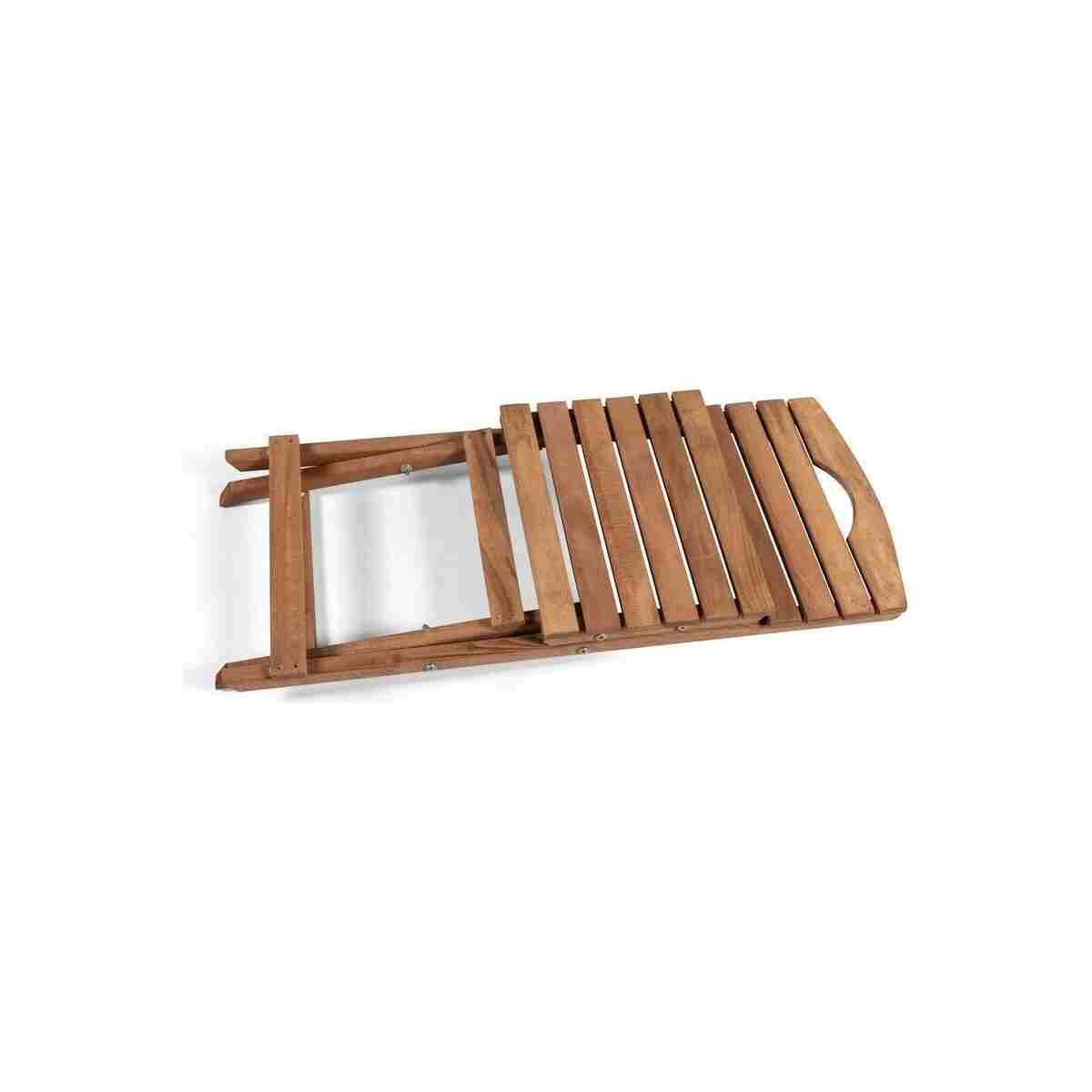 BarışAhşap Açık Ceviz Balkon Bahçe 60x80 Cm Masa 2 Sandalye 3 Lü Katlanabilir Bistro Set Minder Hediyeli - Görsel 13