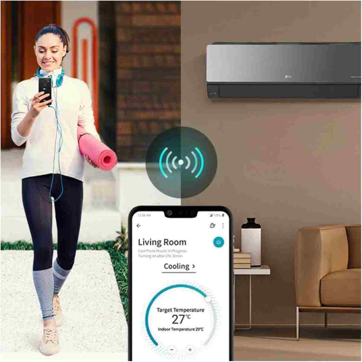 LG AC18BH UV Artcool 18000 Btu Wifi R32 Gaz A++ İnverter Klima - Görsel 6
