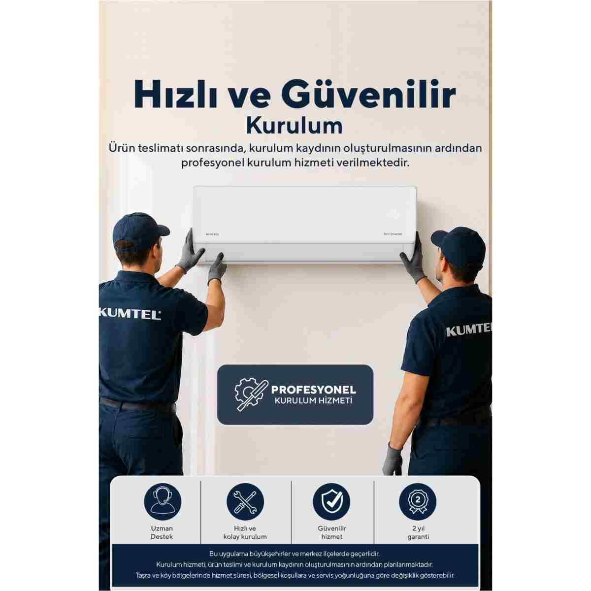 KUMTEL Hinoki KMSAC-12 12.000 Btu A++ Inverter Duvar Tipi Split Klima (Montaj Dahil) - Görsel 9