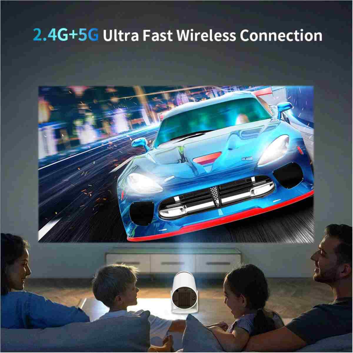 Magcubic Mini Beyaz Taşınabilir Sinema Projektörü 720p Ev Sineması Bluetooth Android Projeksiyon. - Görsel 5