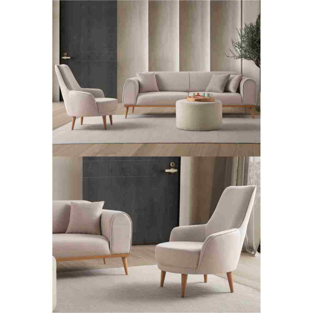 EDSY HOME Rebull 3+1 Koltuk Takımı Gri - Görsel 9