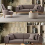 EDSY HOME Rebull 3+1 Koltuk Takımı Kahverengi