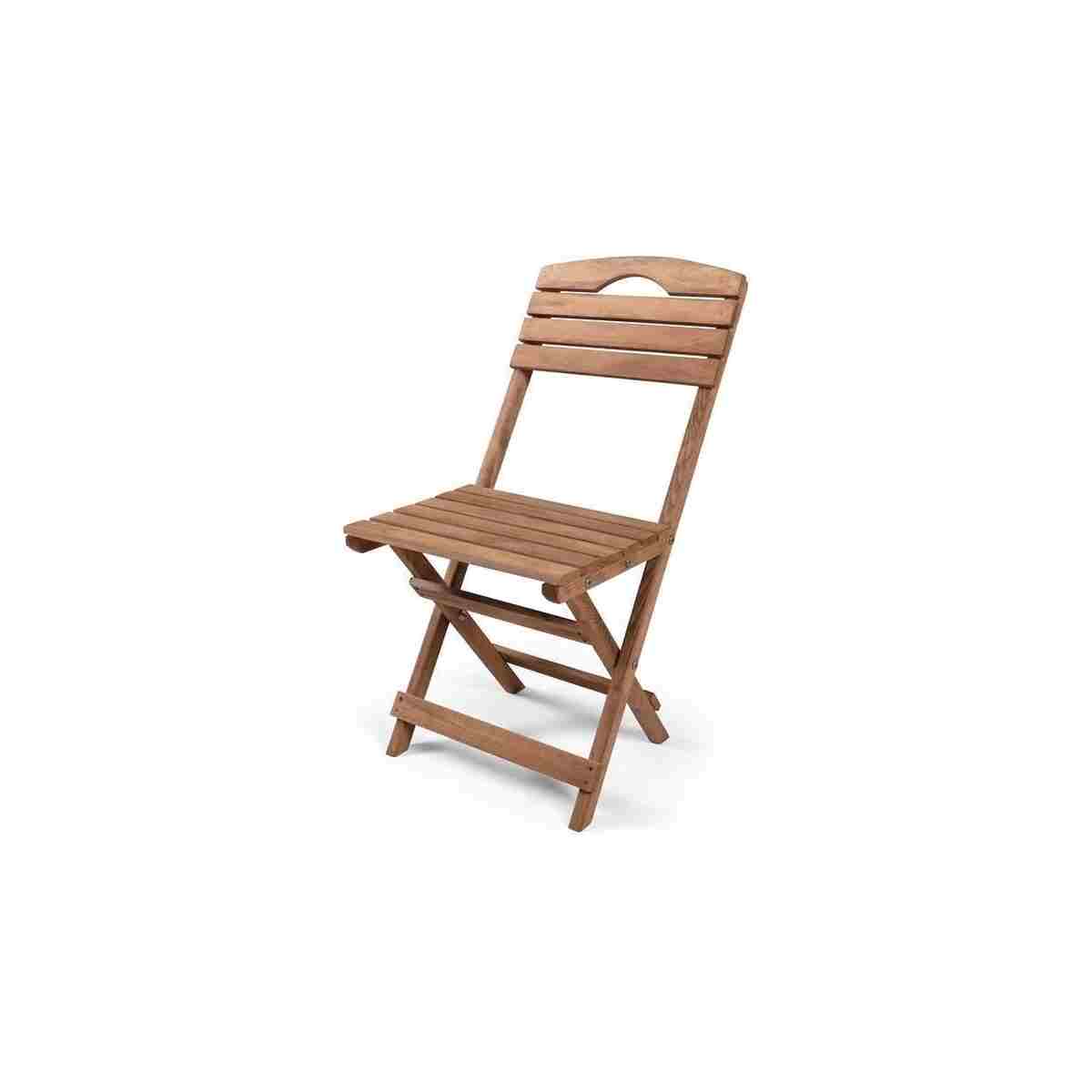 BarışAhşap Açık Ceviz Balkon Bahçe 60x80 Cm Masa 2 Sandalye 3 Lü Katlanabilir Bistro Set Minder Hediyeli - Görsel 11