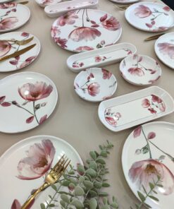 Alternative view of Yiğit Seramik Züccaciye Charming Rose 12 Kişilik 21 Parça Kahvaltı Takımı Kahvaltı Seti