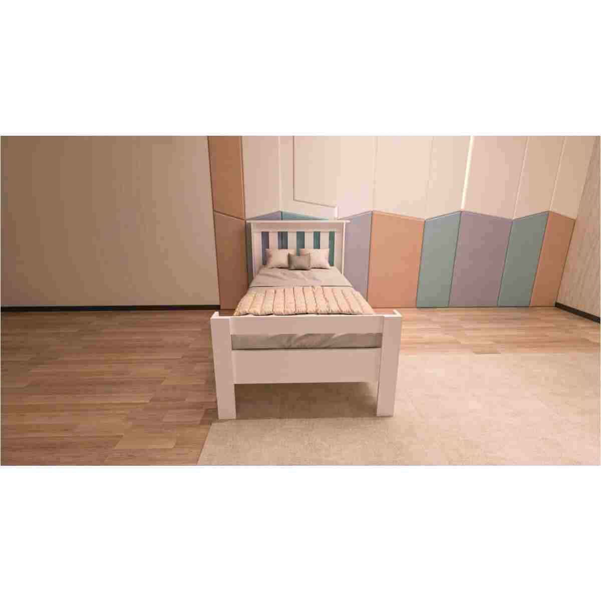Ninnimo 4 Parçalı Beyaz Mdf Yaşam Genç Odası Takımı (karyola 90x190, Gardırop, Kitaplık Ve Çalışma Masası) - Görsel 3