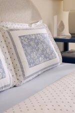 Karaca Home Celerina %100 Pamuk Çift Kişilik Lastikli Çarşaflı Nevresim Takımı Mavi - Görsel 5