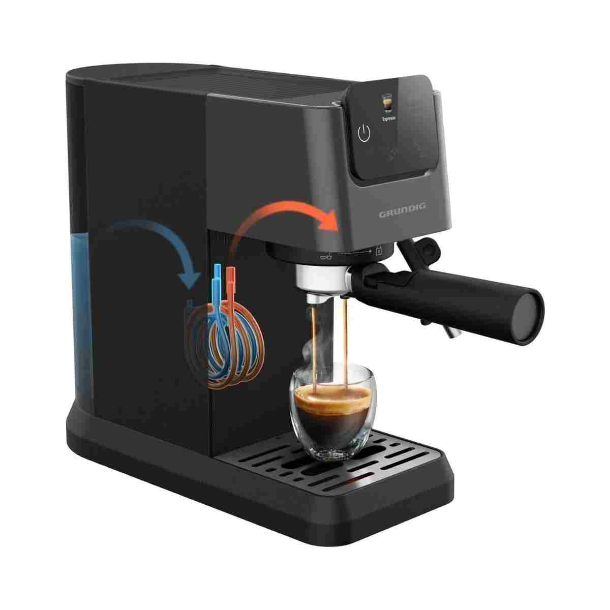 Grundig Delisia Coffee KSM 4330 Süt Köpürtücülü Manuel Espresso Makinesi - Görsel 22