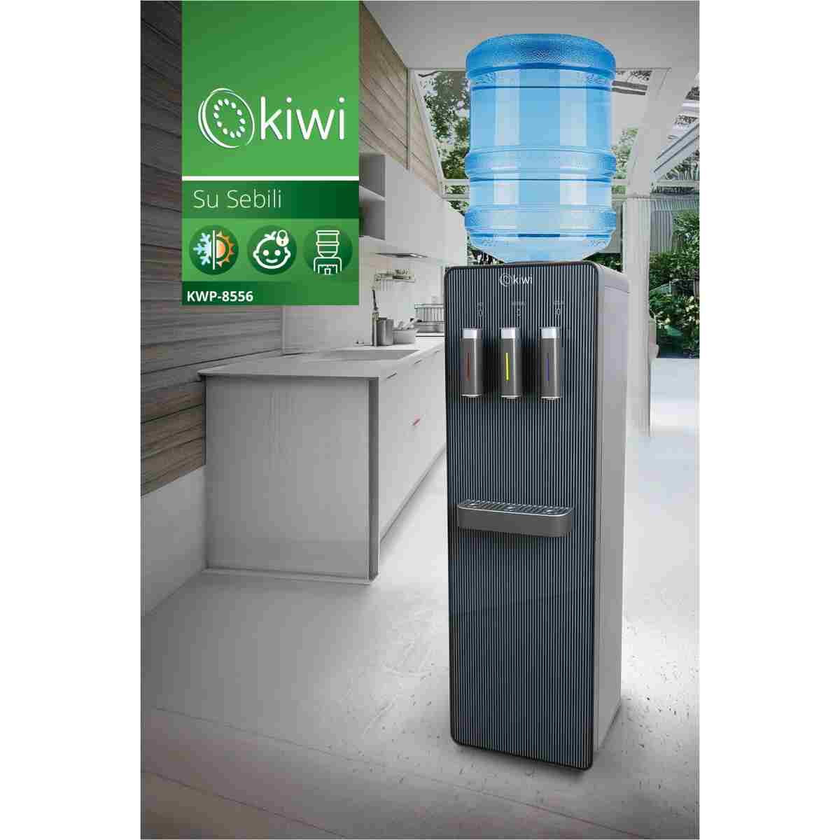 Kiwi Kwp-8556 Paslanmaz Çelik Depolu Su Sebili - Sıcak, Soğuk, Ilık - - Görsel 5
