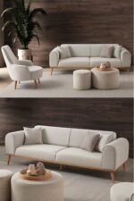 EDSY HOME Rebull 3+1 Koltuk Takımı Kahverengi - Görsel 10