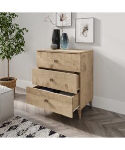 Alternative view of KZNMOB HOME Gardenya 3 Çekmeceli Meşe Şifonyer - Tamamı 1. Kalite Mdf
