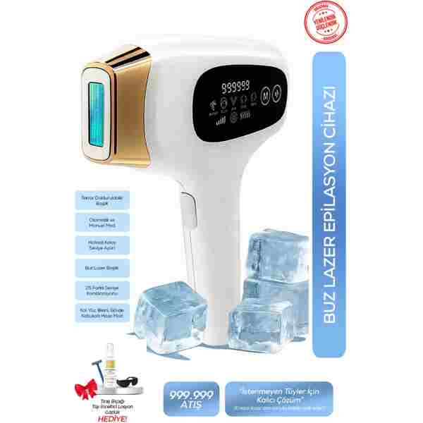 MOEN 999.999 Atım Buz Başlıklı IPL Lazer – Acısız, Hızlı ve Kalıcı Epilasyon