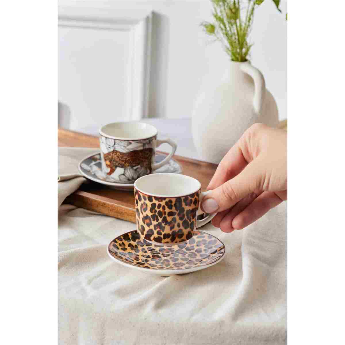 Karaca Tiger 2 Kişilik Kahve Fincan Takımı 80 Ml - Görsel 4