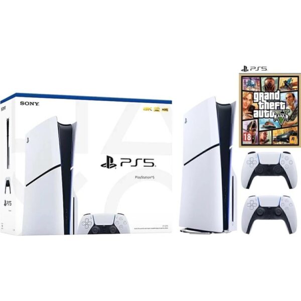 Sony Playstation 5 Slim Standart Edition+ 2.DualSense + GTA 5 (İthalatçı Garantili)
