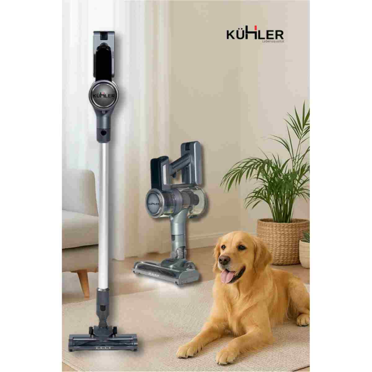 kühler Kraftmax KH-V700 Kablosuz Turbo Fırçalı Dikey Şarjlı Süpürge - Görsel 8