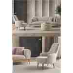 EDSY HOME Rebull 3+1 Koltuk Takımı Sütlü Kahve
