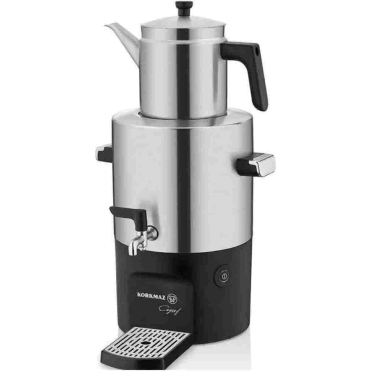 KORKMAZ A841 Çayşef Semaver Inox/satin - Görsel 7
