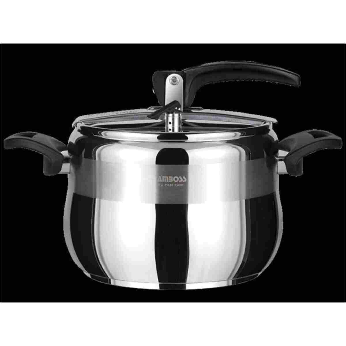 Amboss Amber 10 Litre Klasik Düdüklü Tencere Siyah Amb-4523 - Görsel 2
