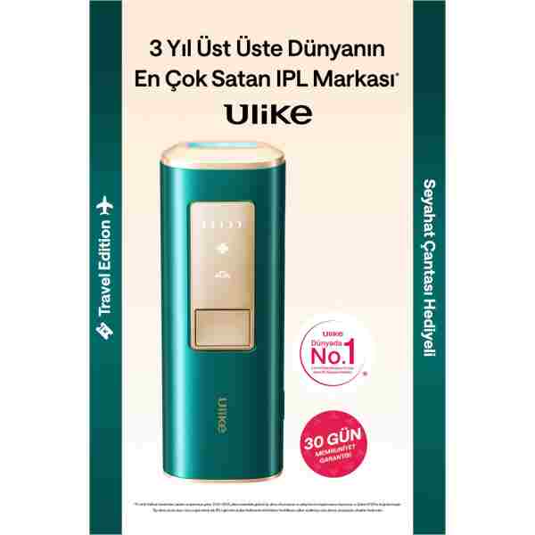 Ulike Air 2 Travel ED Safir Buz Soğutma IPL Lazer Epilasyon Aleti, 500.000 Atım, Taşıma Çantalı