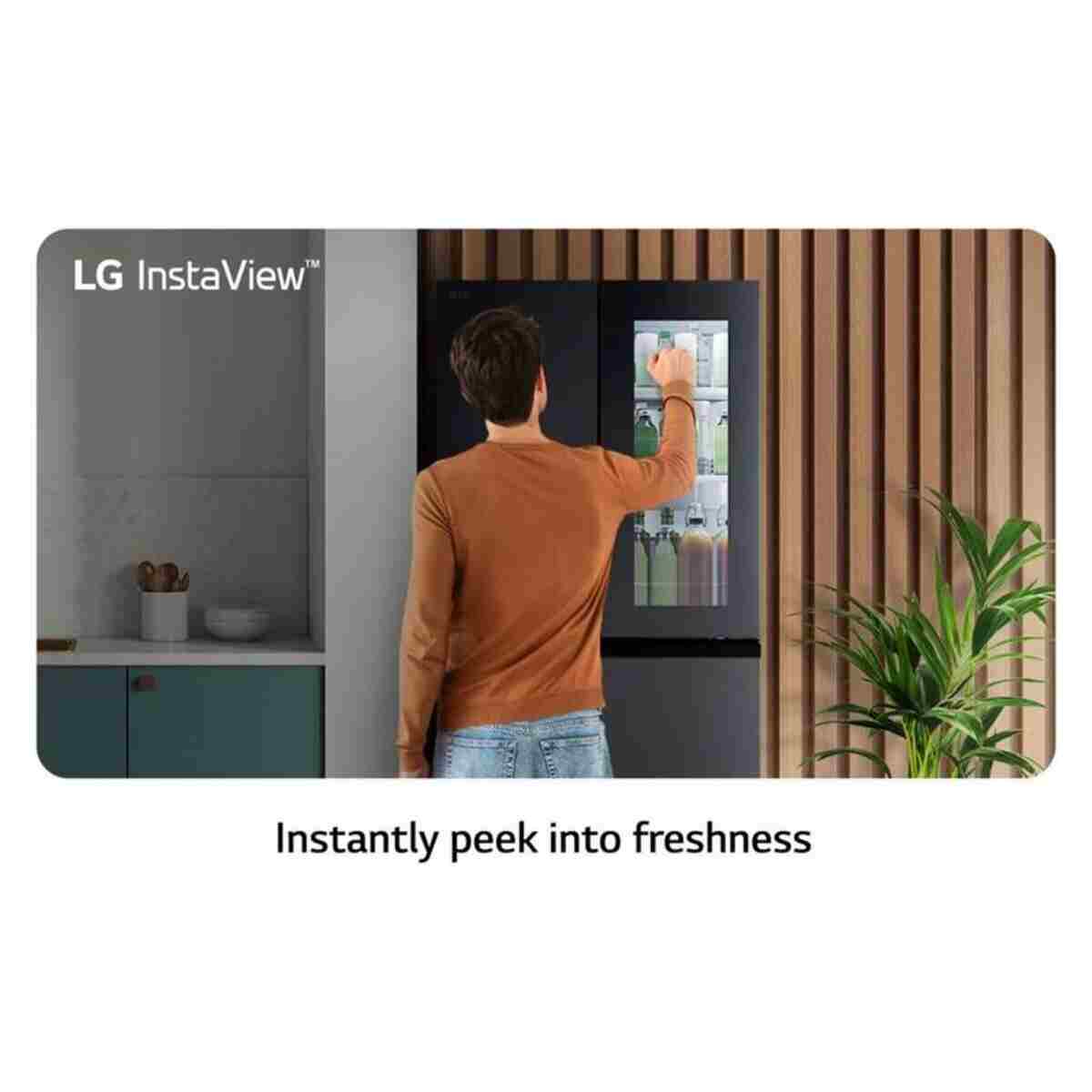 LG GC-G22FFQYJ 508 Lt. E Enerji Gardırop No Frost Mat Siyah Buzdolabı - Görsel 10