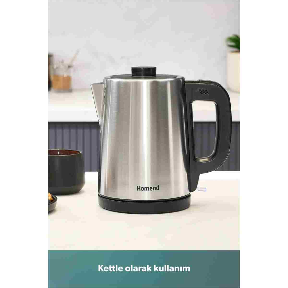 HOMEND Royaltea 1728h Çay Makinesi Inox - Görsel 4