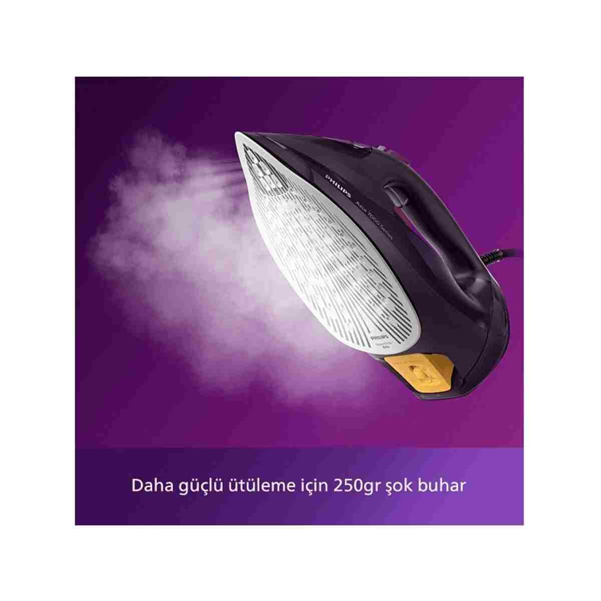 Philips Azur Dst7061/30 Buharlı Ütü Koyu Mor - Görsel 7