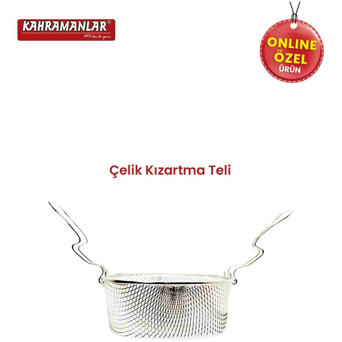 Kahramanlar Cips Chef 22 Cm Emaye Kızartma Tenceresi - Görsel 4