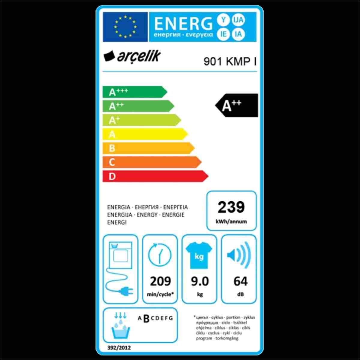 Arçelik 901 KMP I Beyaz Kurutma Makinesi - Görsel 11