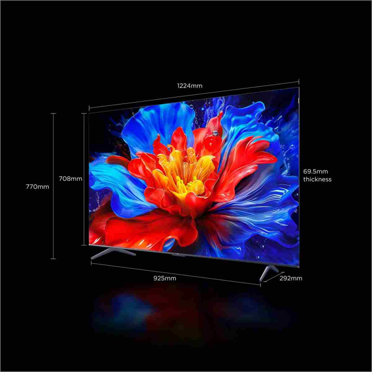 TCL 55T8C 55" 139 Ekran Uydu Alıcılı 4K Ultra HD Smart QLED Google TV - Görsel 13