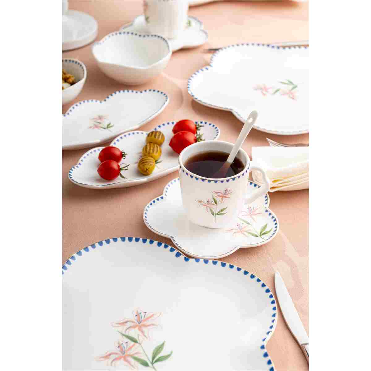 Emsan Lilium Porselen 32 Parça 6 Kişilik Kahvaltı / Servis Takımı - Görsel 22
