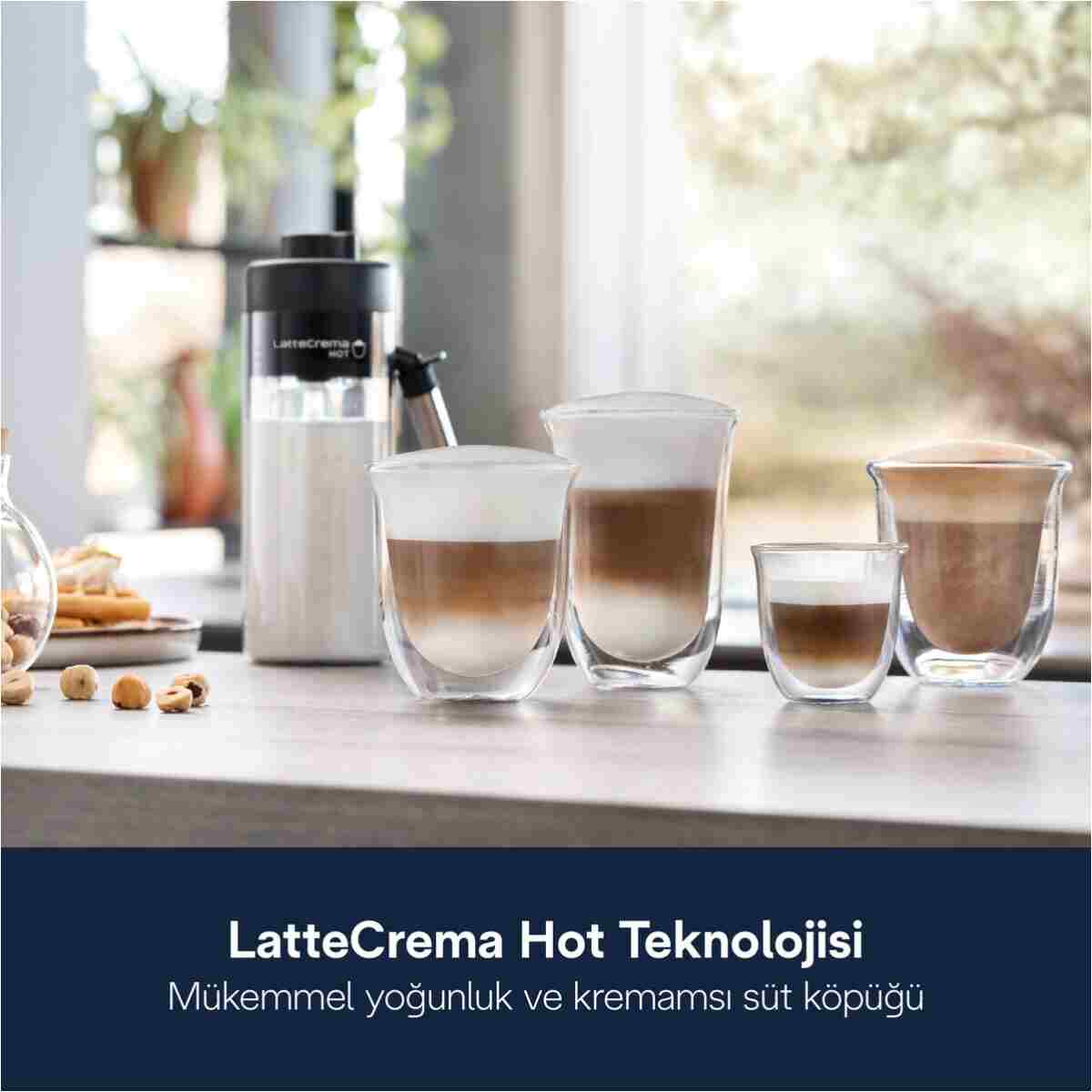 DELONGHİ Eletta Explore, ECAM450.65.S Tam Otomatik Espresso Kahve Makinesi , 50 + farklı içecek, Soğuk Kahve - Görsel 6