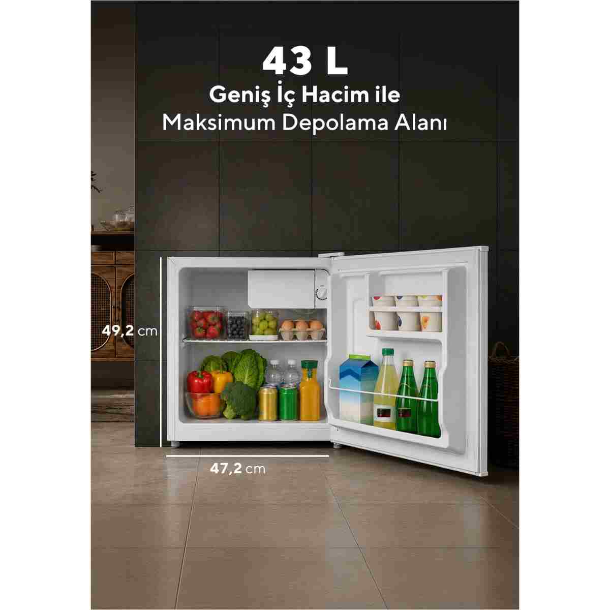 KUMTEL HMB-50 43 L Mini Buzdolabı (Minibar) - Görsel 9