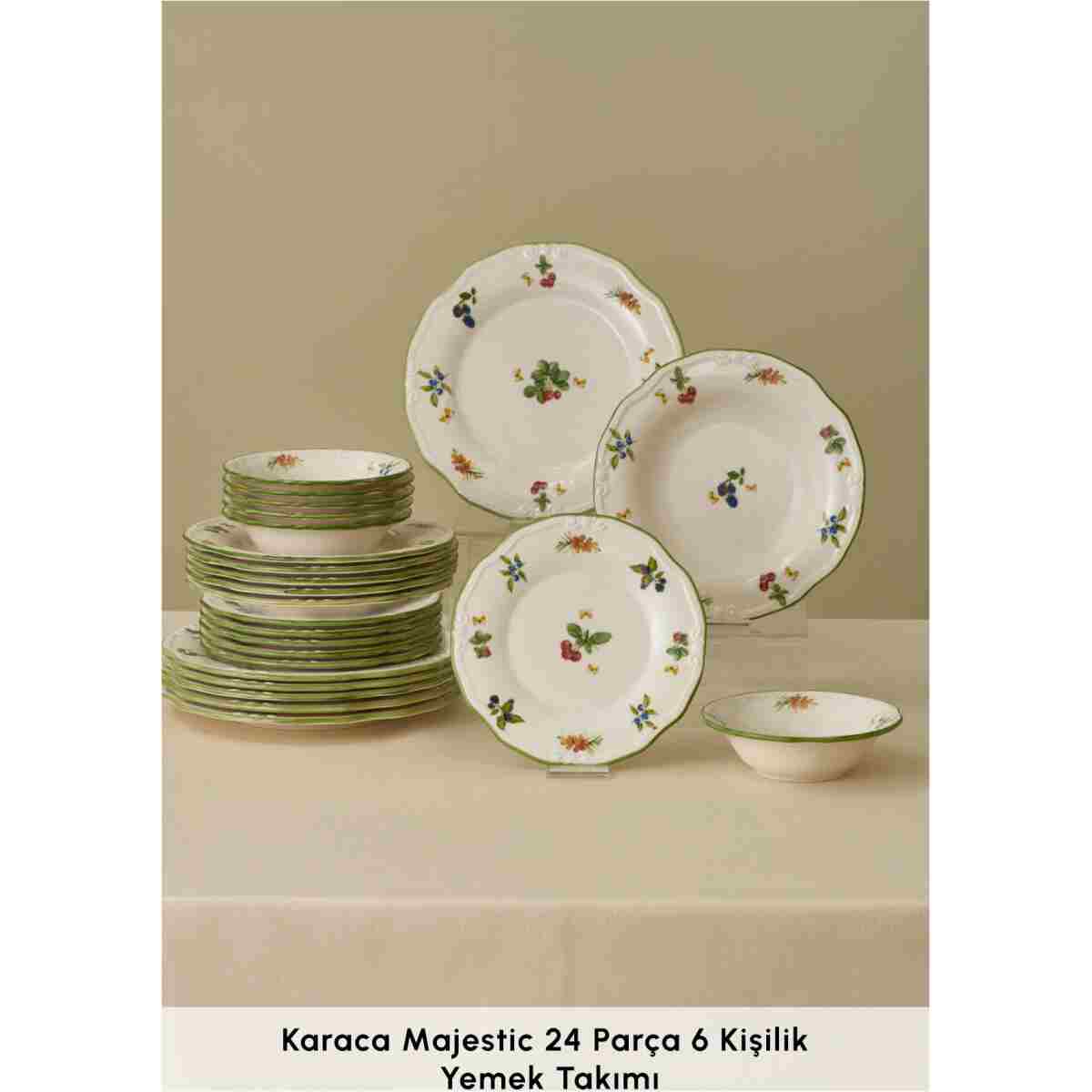 Karaca Majestic 24 Parça 6 Kişilik Yemek Takımı - Görsel 4