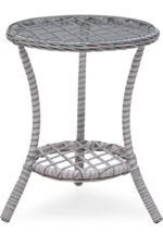 GRASS GARDEN Defne Rattan 1+1 Masa Bahçe Balkon Mobilyası Alüminyum Üzeri Örgü Rattan - Görsel 4