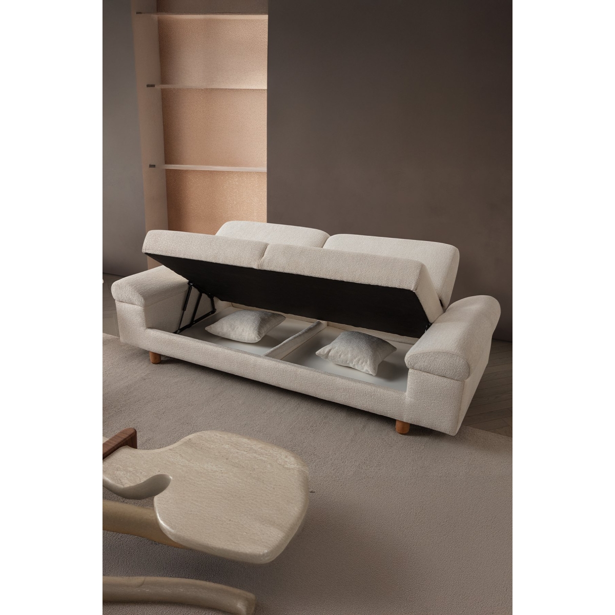 indes home Armada 3+3 Koltuk Takımı Krem - Görsel 4