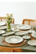 Bella Maison Adelina Stoneware 26 Parça 6 Kişilik Kahvaltı Takımı Yeşil - Görsel 9