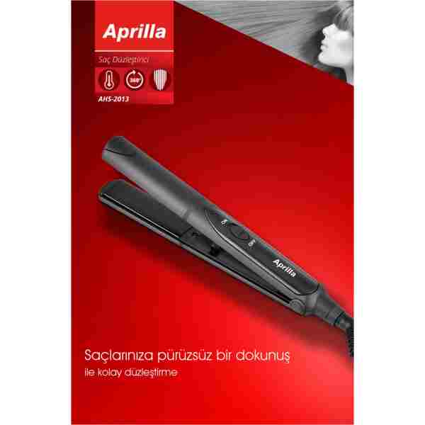 Aprilla Ahs 2013 Saç Düzleştirici, Seramik plaka, Otomatik kapanma, 230 derece, 45W