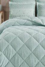 Otelonia Striped Jakarlı Wellsoft Tek Kişilik Uyku Seti Lastikli Çarşaflı 3 Parça - Görsel 10