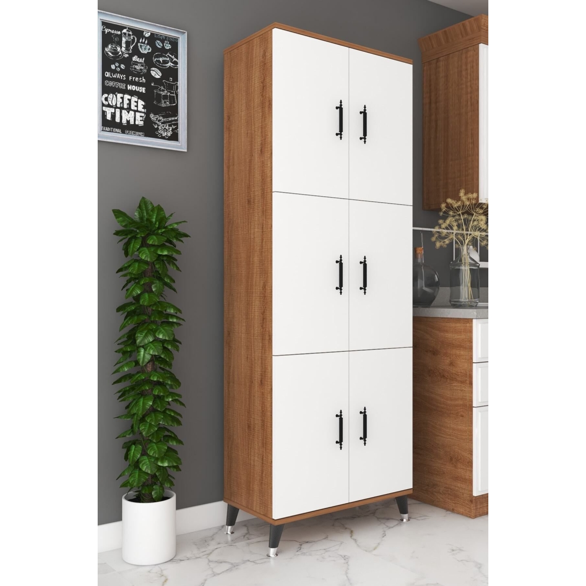 ESMOPA MOBİLYA Çok Amaçlı Kiler, Banyo, Ayakkabılık, Balkon Dolap - Görsel 5